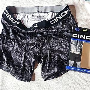 Cinch, men's boxer briefs, Arenaflex Base layer. Lg-blk/grey